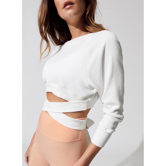Free People Tops - Free People Superwoman Cropped Sweatshirt